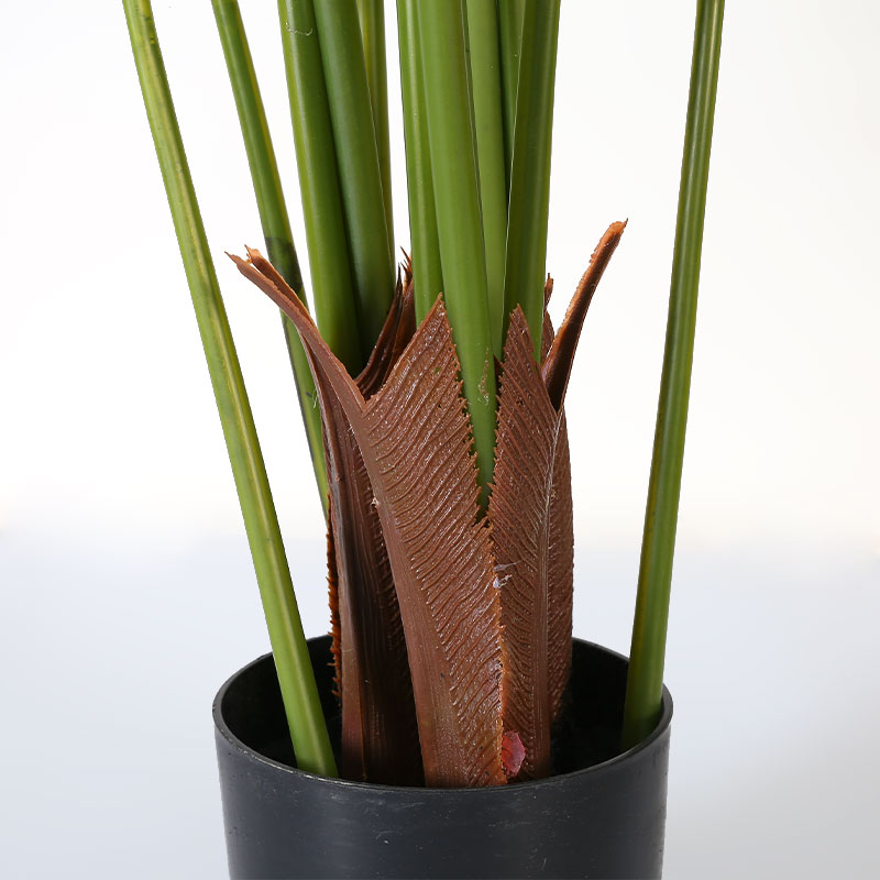 Árbol de alocasia artificial en maceta negra mate