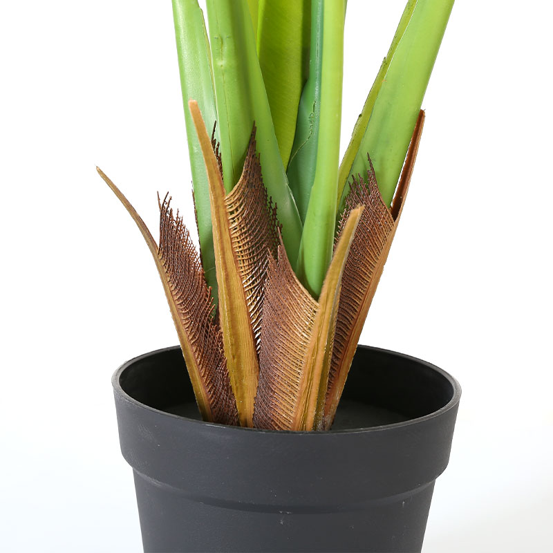 plantas en macetas de eucalipto artificial