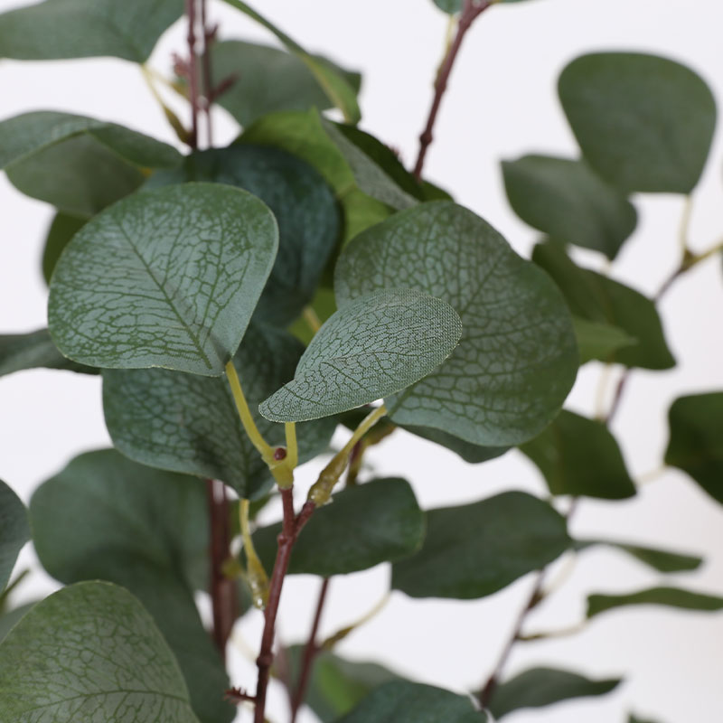 plantas en macetas de eucalipto artificial