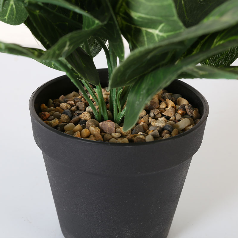 planta en maceta artificial Philodendron 'Platinum'