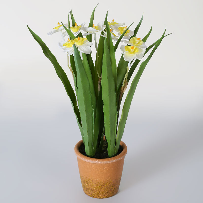 Narciso amarillo crema artificial