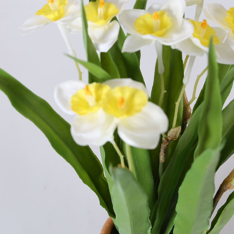 Narciso amarillo crema artificial