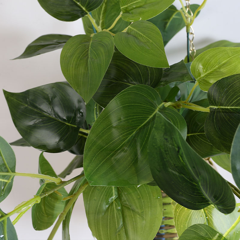 planta en maceta artificial Philodendron 'Platinum'